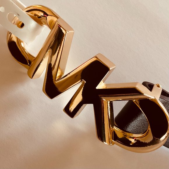 MICHAEL MICHAEL KORS Women's Genuine Leather Monogram Belt NWT Size S - Picture 5 of 7